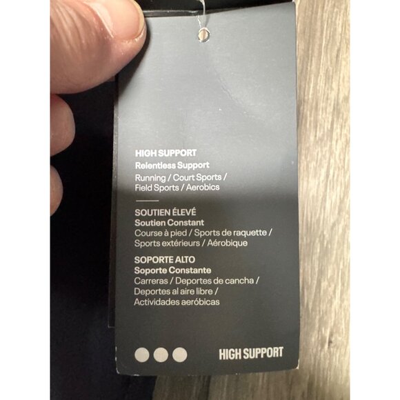 Under Armour High Crossback Support Zip Front Sports Bra 44DDD Black #2 Polyeste - Picture 2 of 8